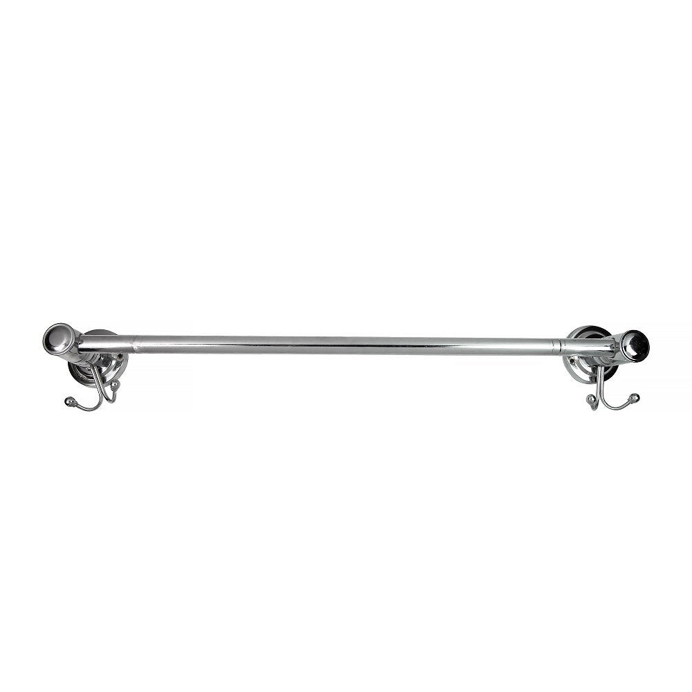 Double Hook Stainless Steel (24 Inches) Towel Rod