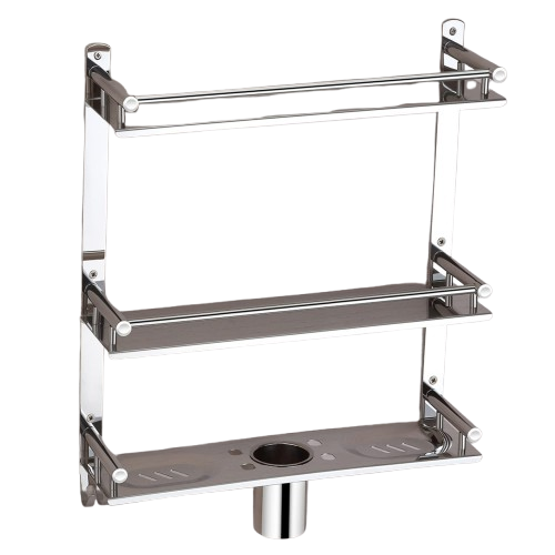 Six In One Stainless Steel Tripple Layer Shelf