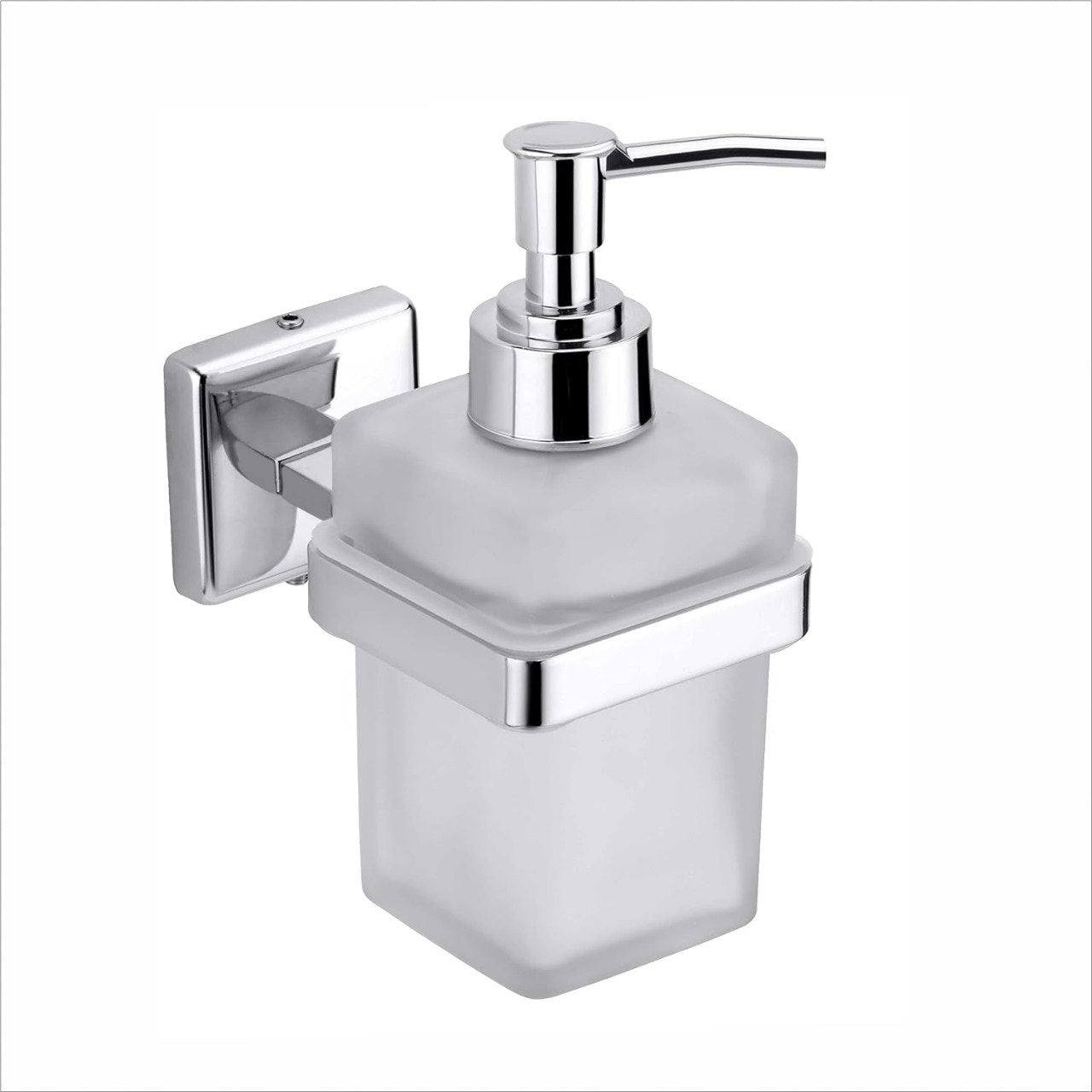 Square Stainless Steel (250mL) Liquid Soap Dispenser (Glass)