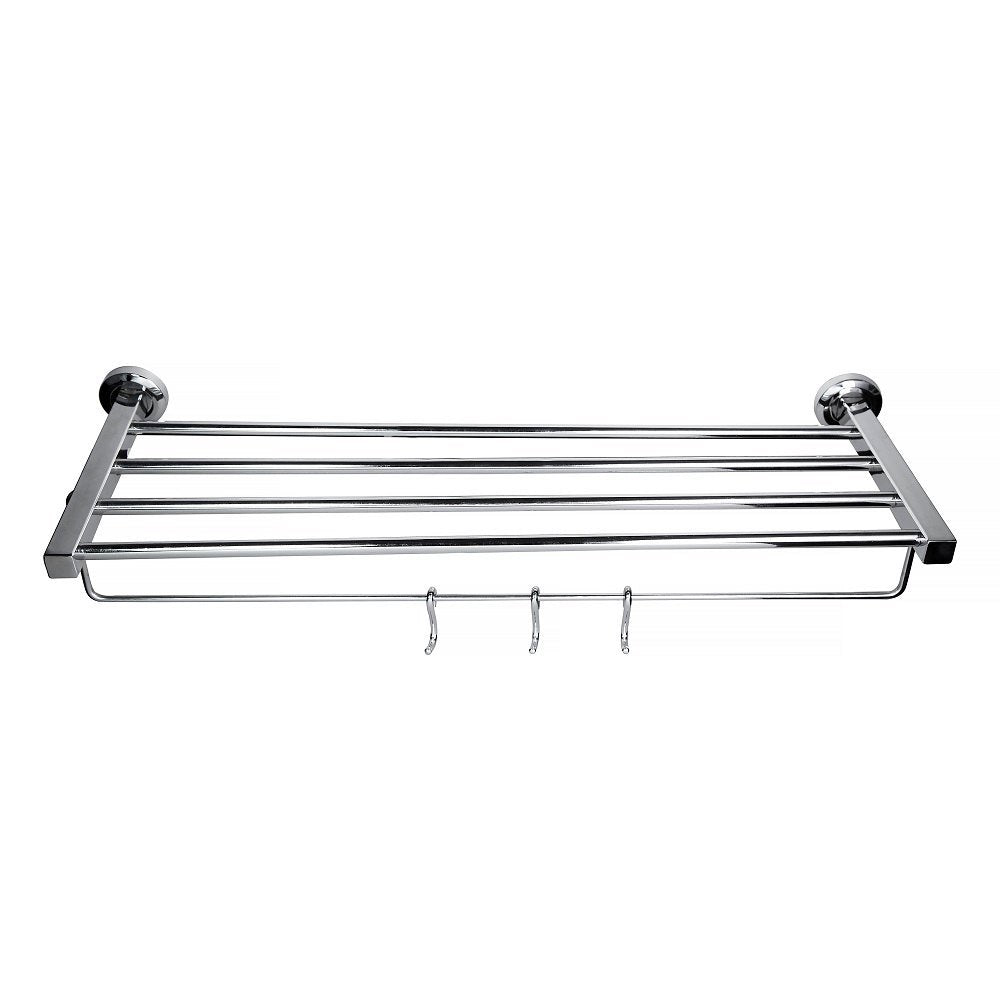Square Stainless Steel Towel Rack (24 Inches)