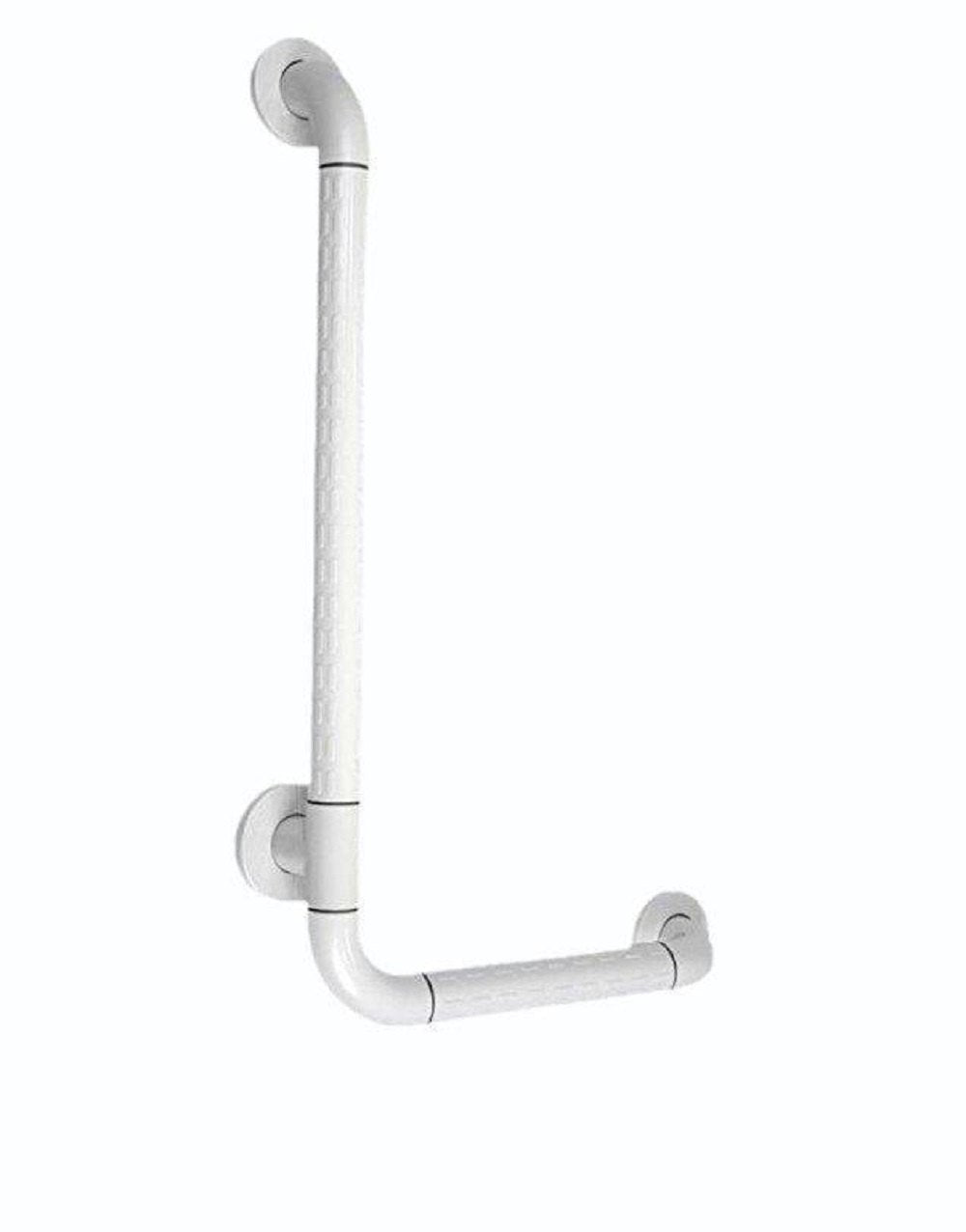 Handicap L - Shape Stainless Steel (Nylon) Grab Bar (24x18 Inches)