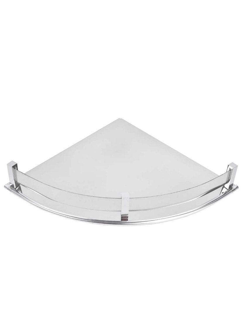 Curve Stainless Steel Corner Shelf Tray