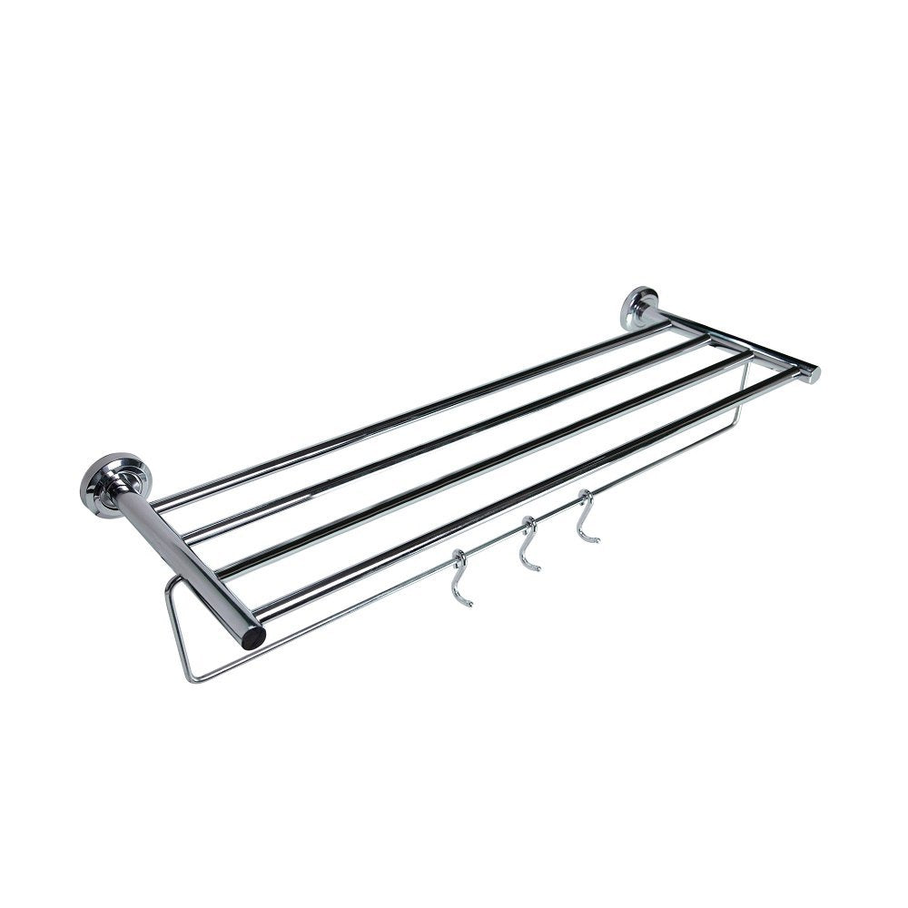 Round Stainless Steel Towel Rack (24 Inches)