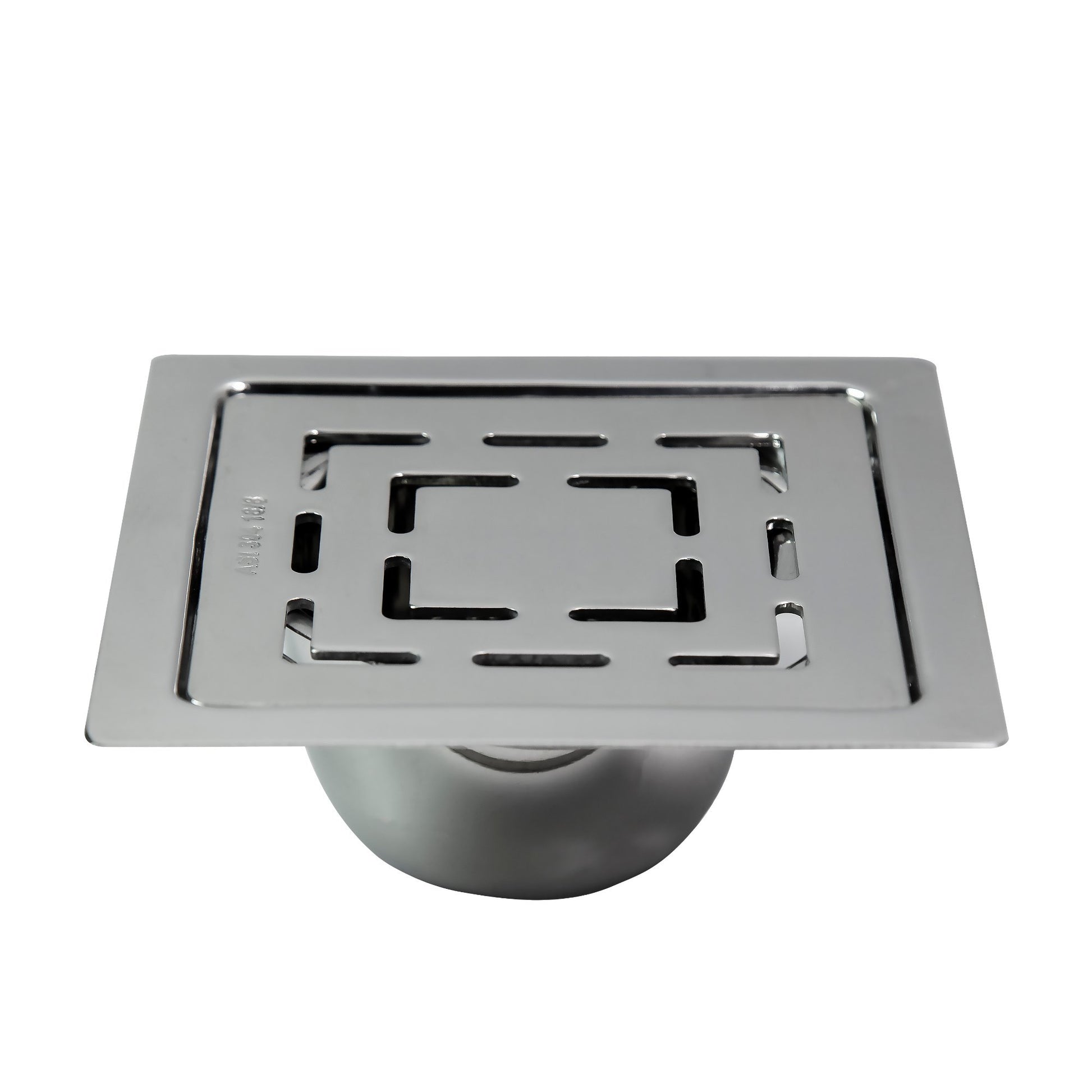 Diamond Square 304-Grade Floor Drain With Collar & Cockroach Trap (5x5 Inches)