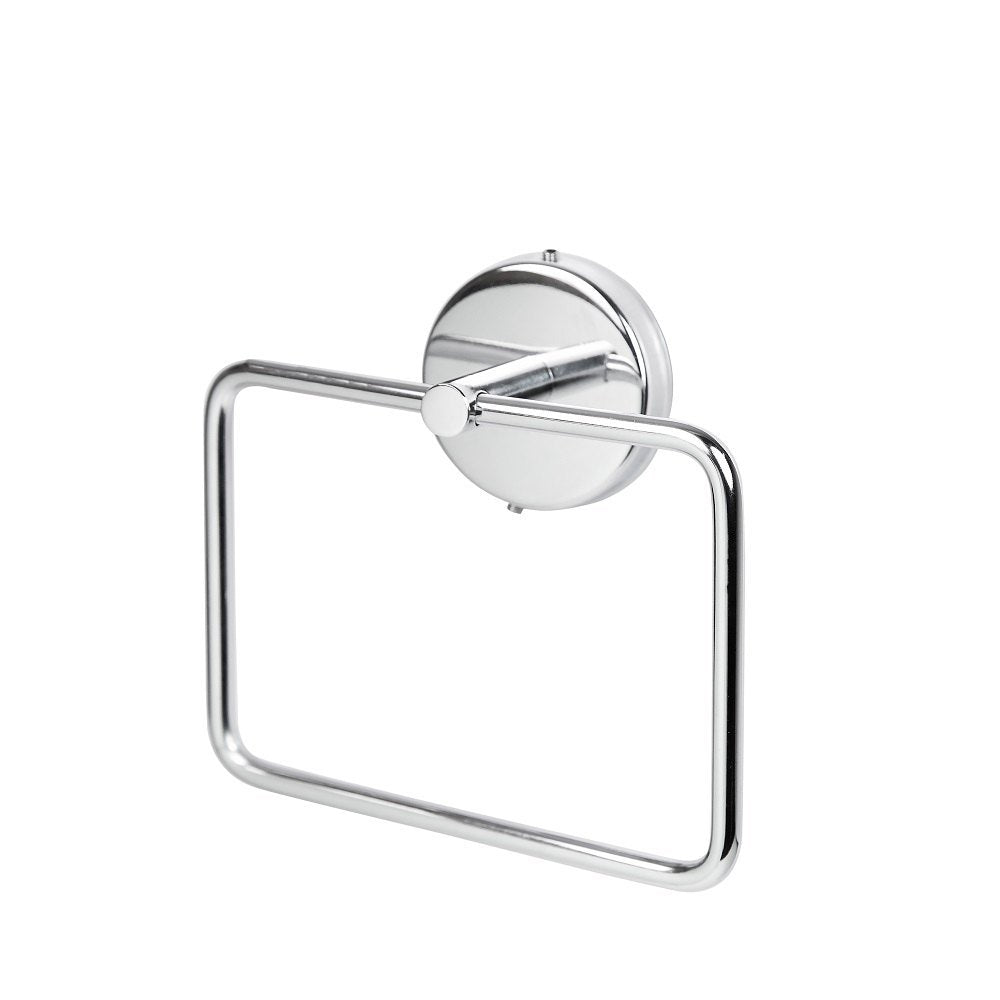 Round Concealed Stainless Steel (Square) Towel Ring