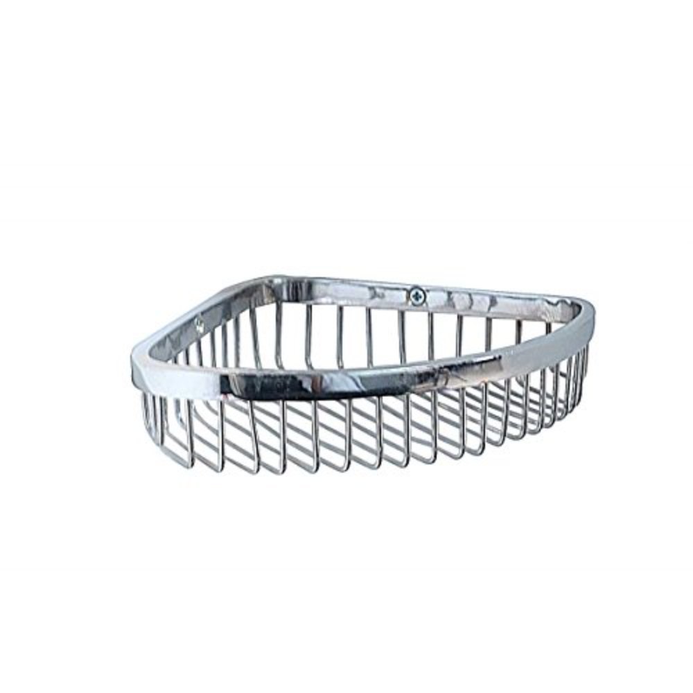 Wire Brass Corner Shelf Tray