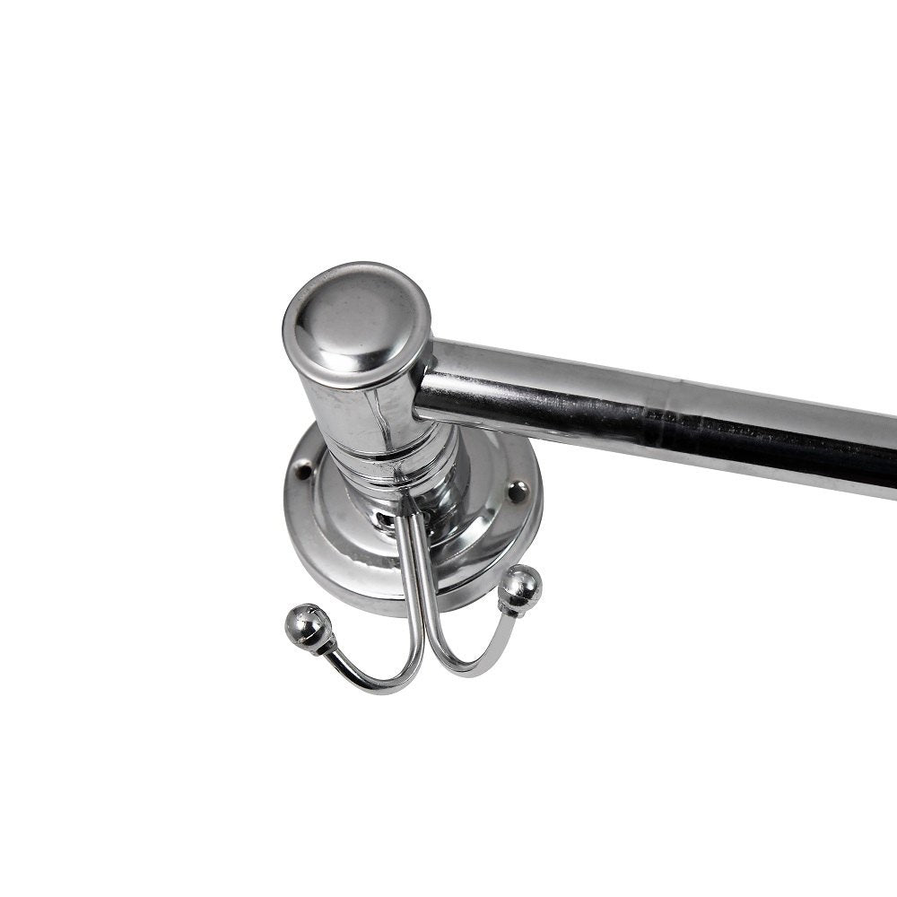 Double Hook Stainless Steel (24 Inches) Towel Rod