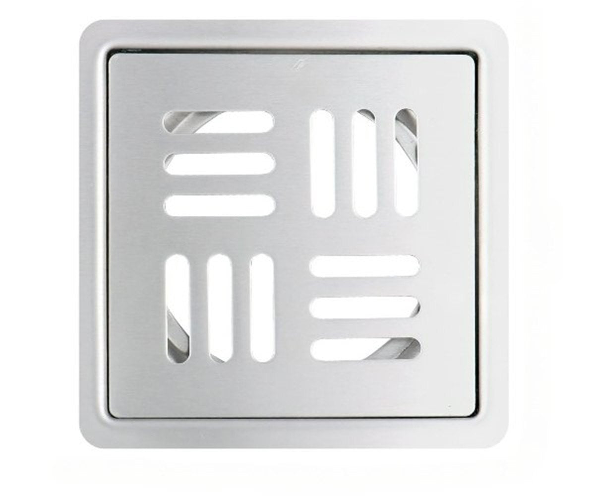Stripes Square 304-Grade Floor Drain (5x5 Inches)
