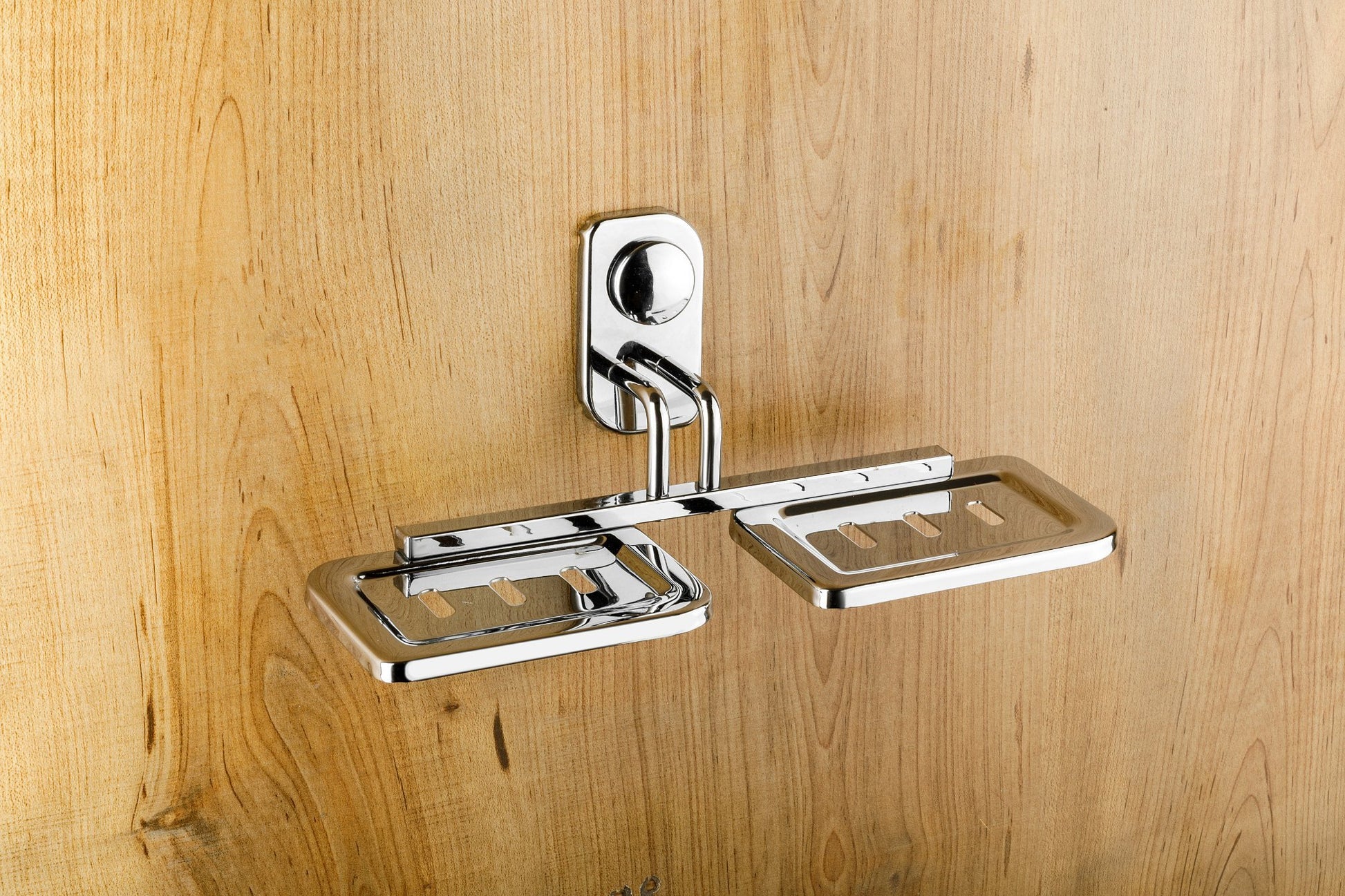 Crystal Stainless Steel Double Soap Dish