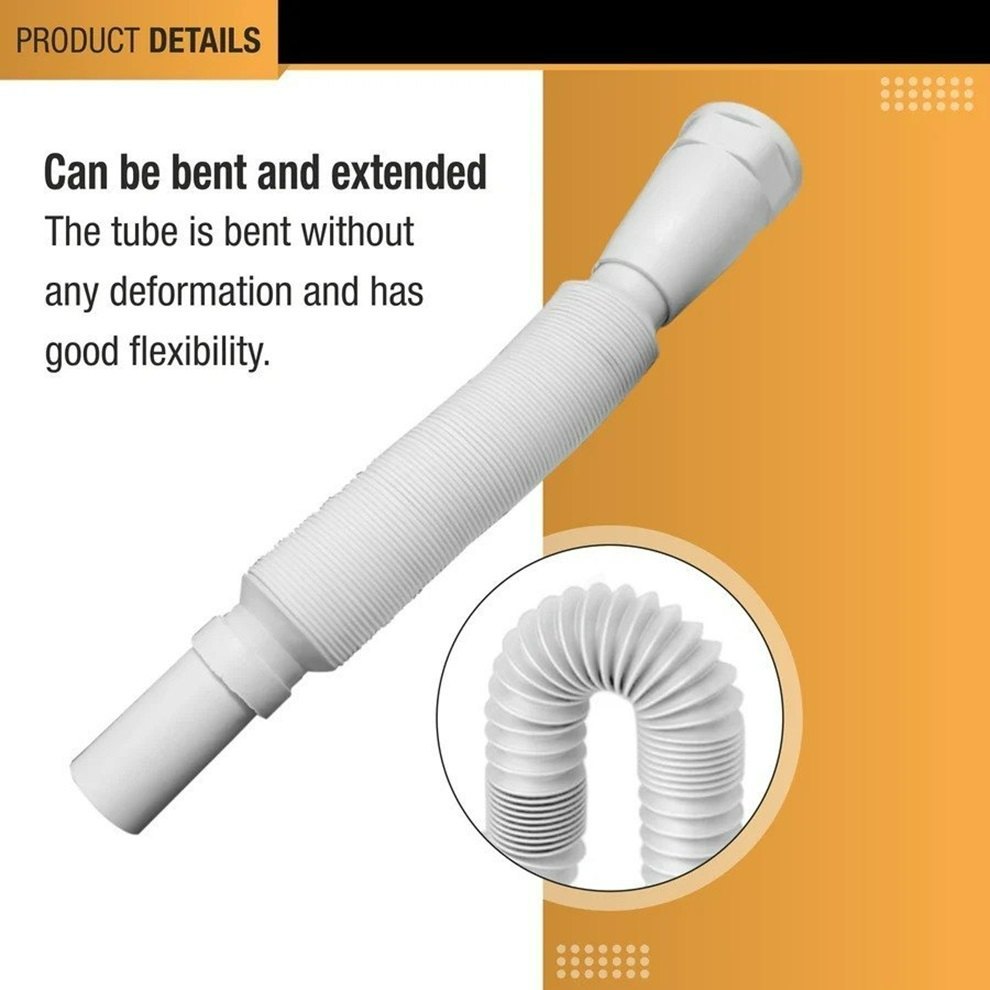 PVC White Flexible Waste Pipe