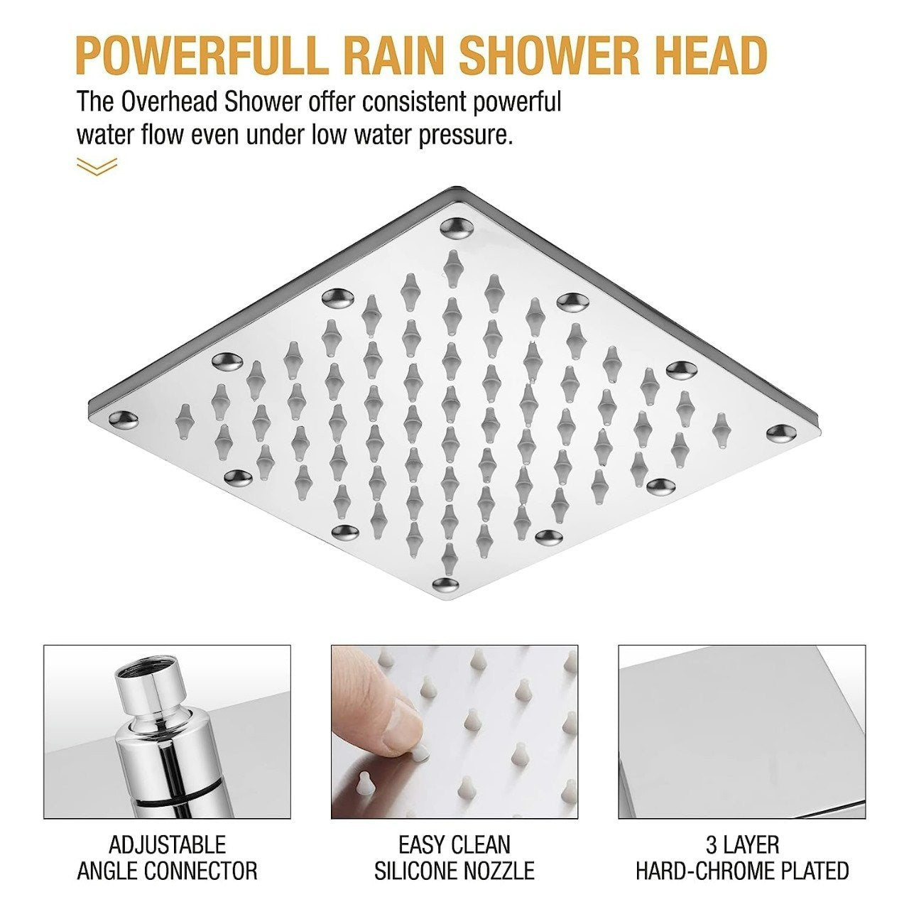 Sandwich 304-Grade Overhead Shower
