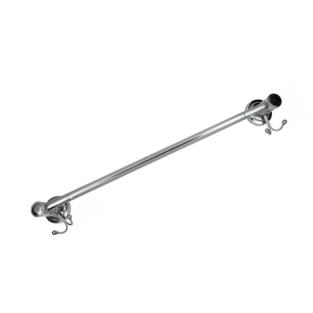 Double Hook Stainless Steel (24 Inches) Towel Rod