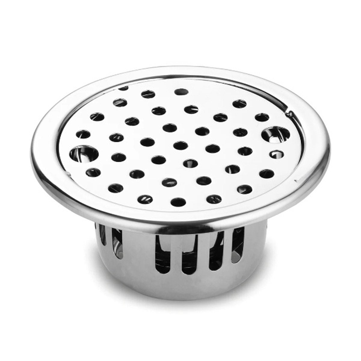 Round Floor Drain With Collar, Lock & Cockroach Trap (5 Inches)