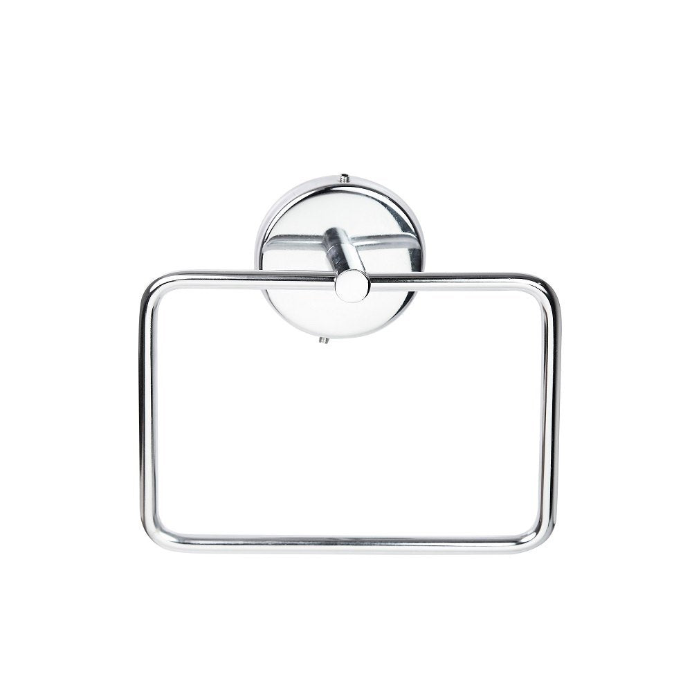 Round Concealed Stainless Steel (Square) Towel Ring
