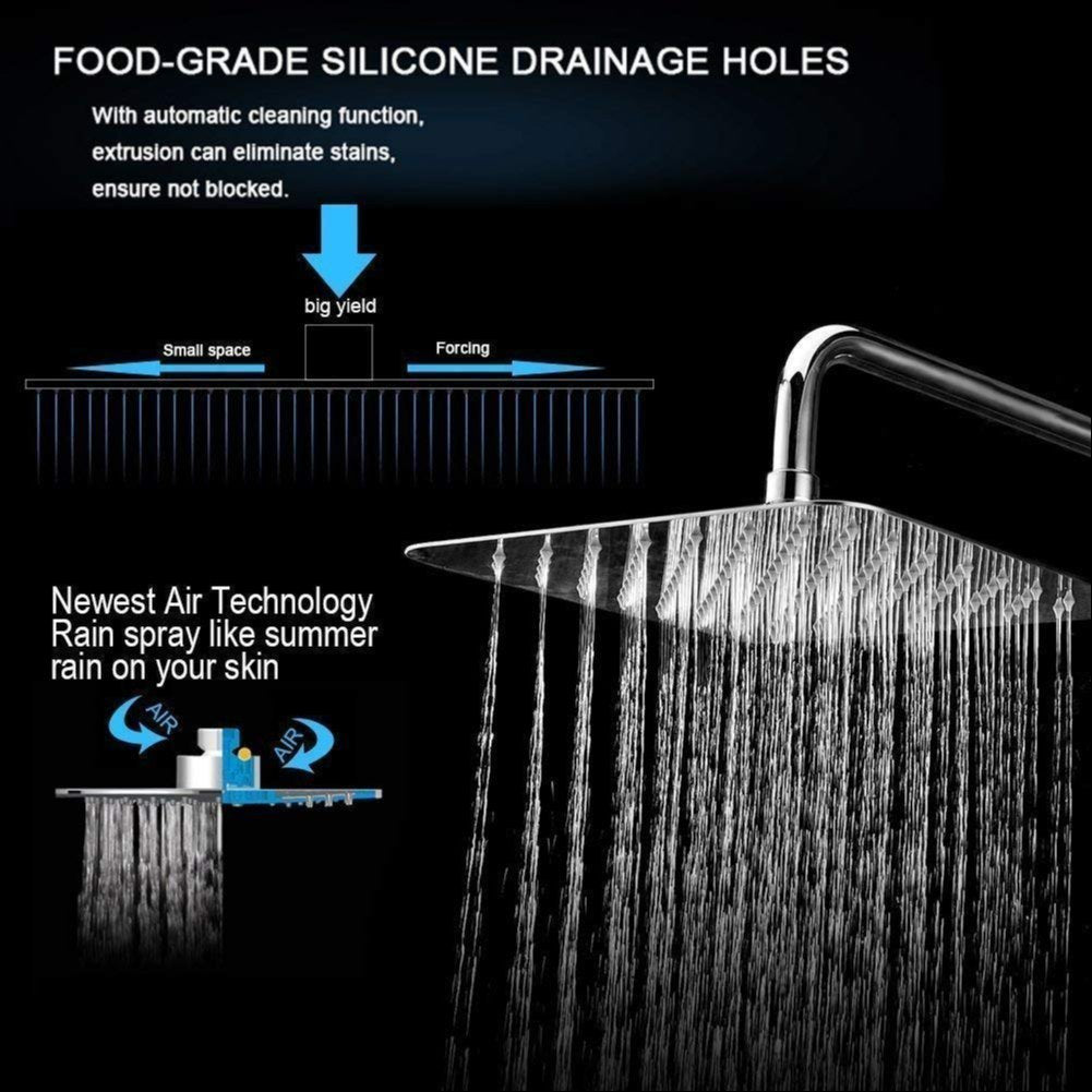 Ultra Slim 304-Grade Overhead Shower