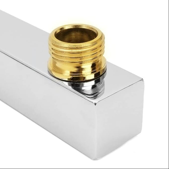 Square Brass Nut Shower Arm