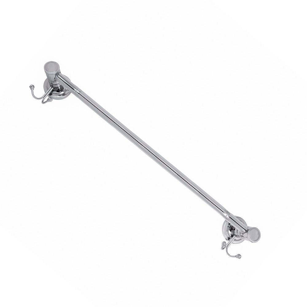 Double Hook Stainless Steel (24 Inches) Towel Rod