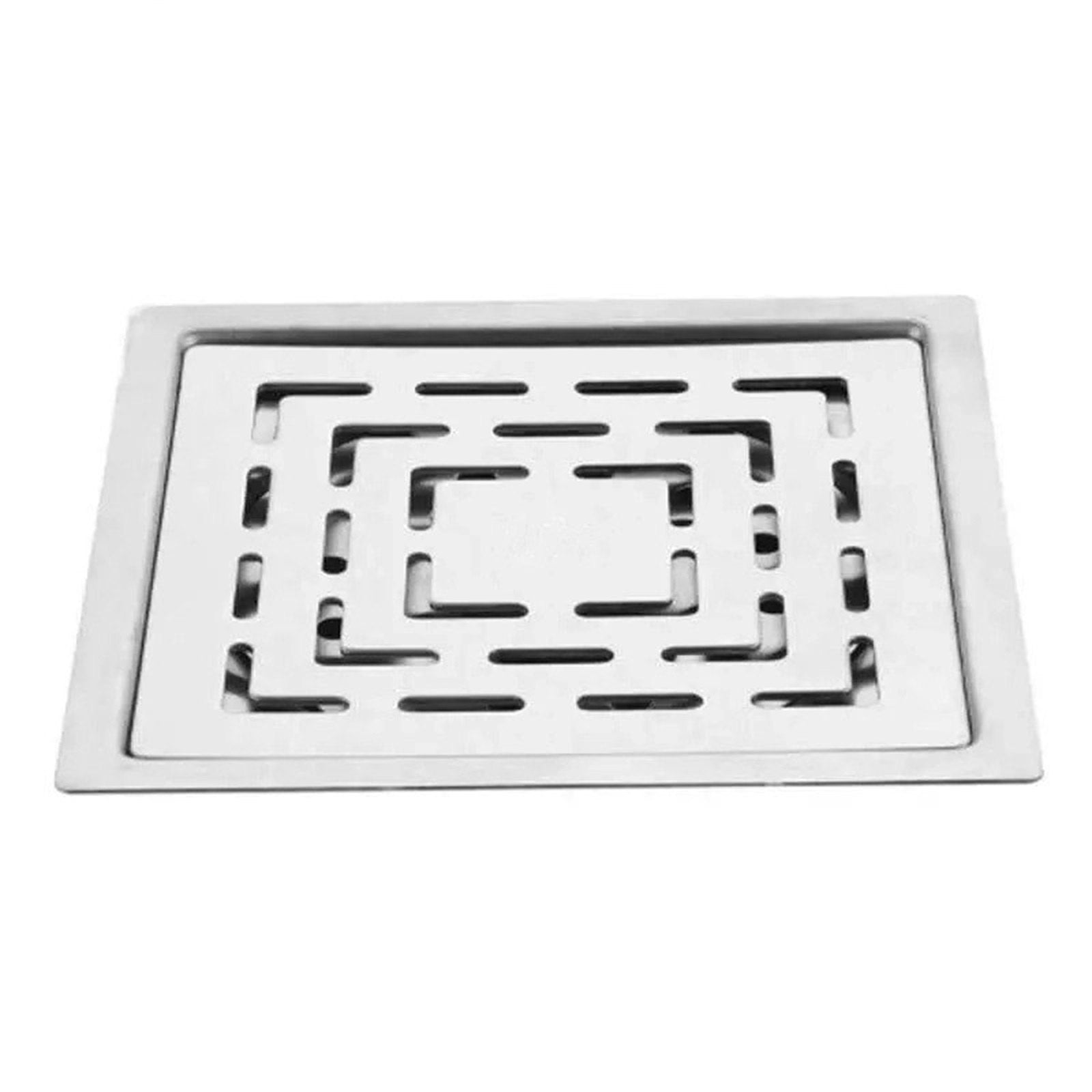 Diamond Square 304-Grade Floor Drain (5x5 Inches)