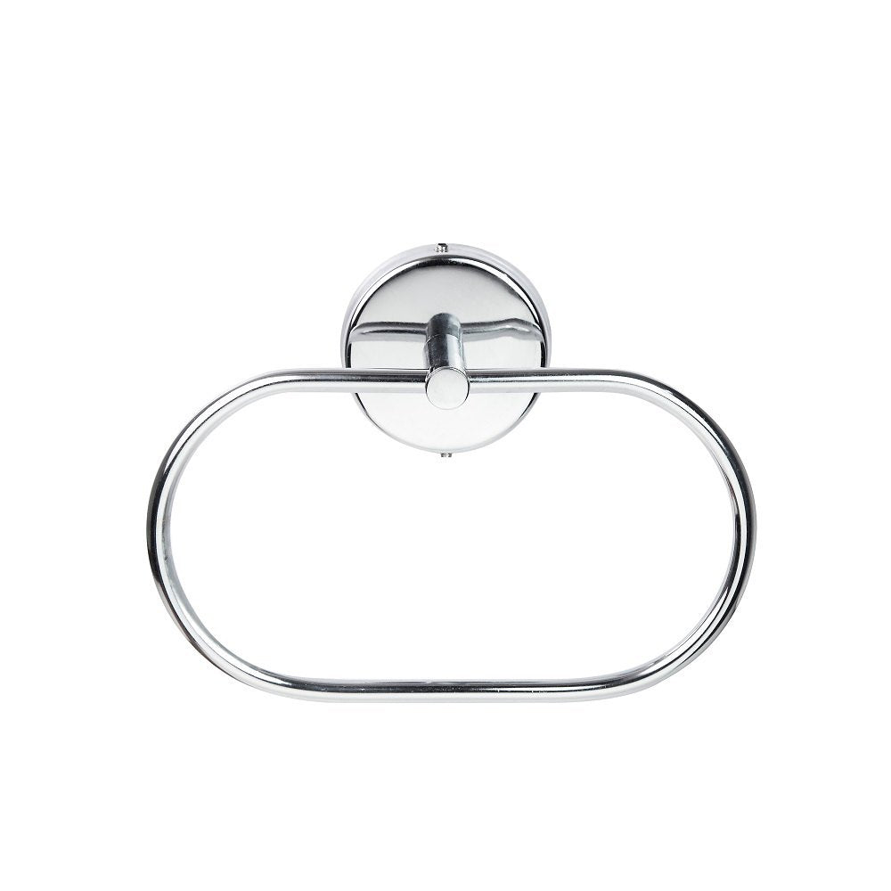 Round Concealed Stainless Steel (Oval) Towel Ring