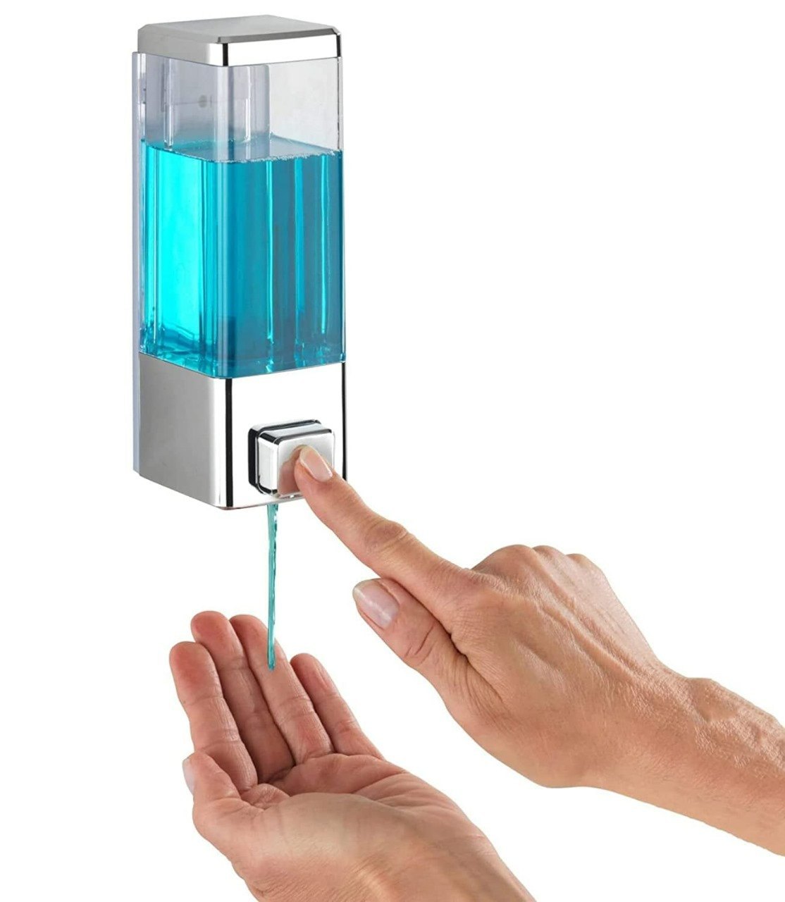 Cubix Chrome (350mL) Liquid Soap Dispenser (ABS)