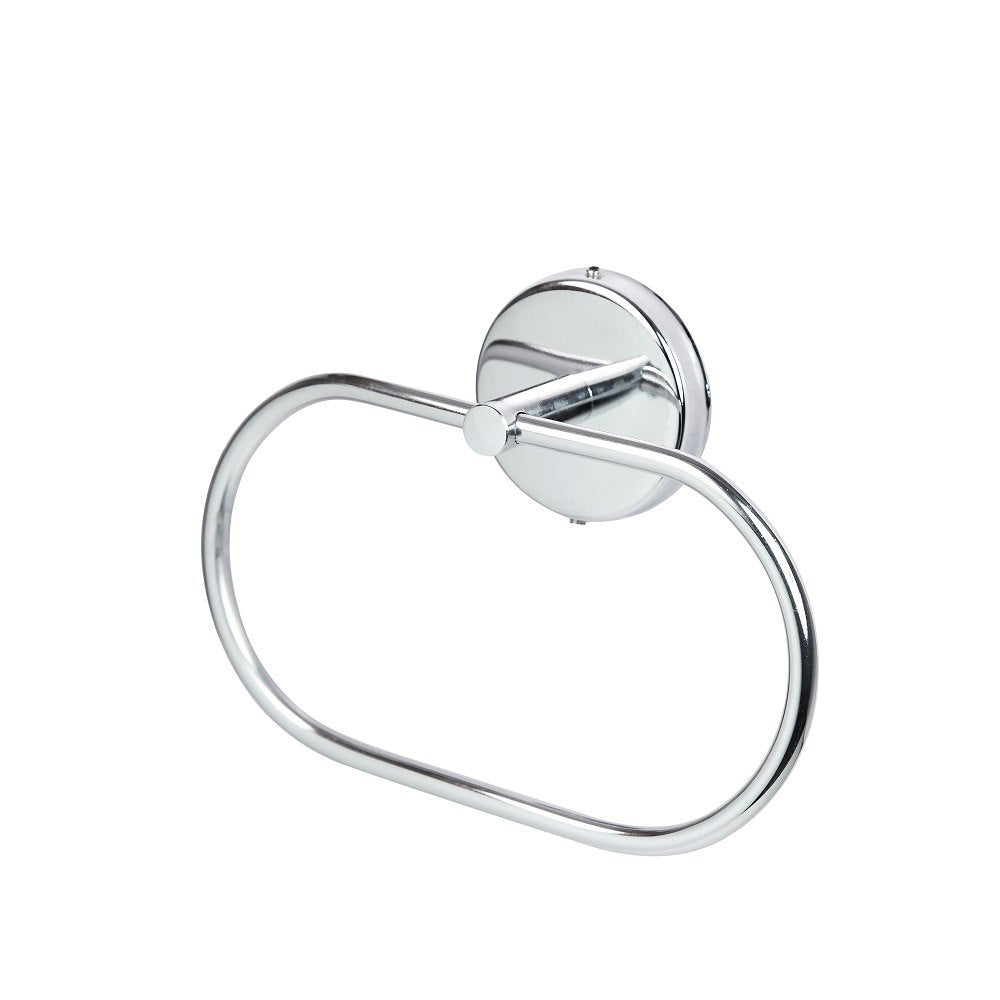 Round Concealed Stainless Steel (Oval) Towel Ring