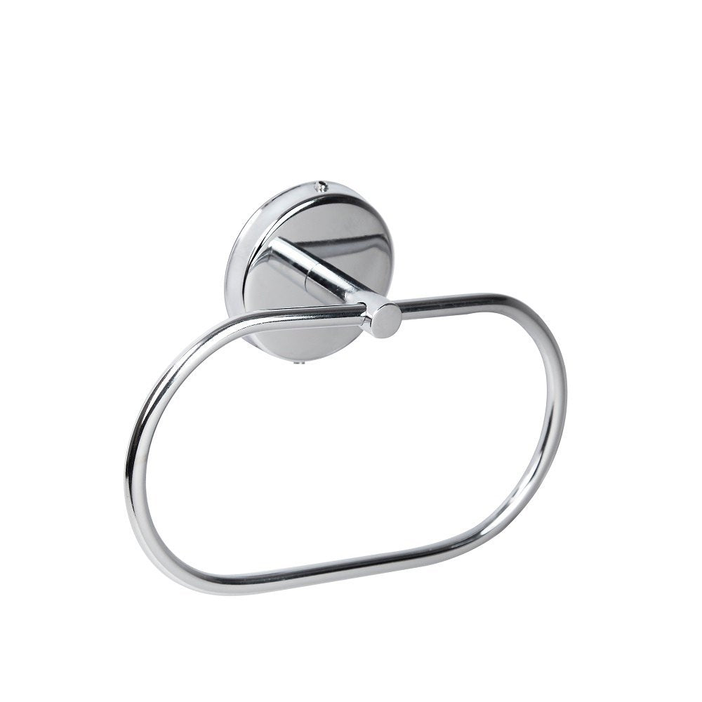 Round Concealed Stainless Steel (Oval) Towel Ring