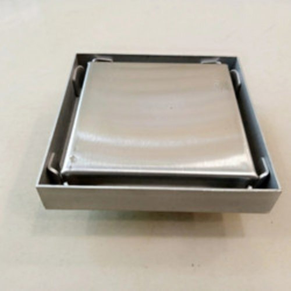 Marble Insert (304 Grade) Shower Drain Channel (5x5 Inches)