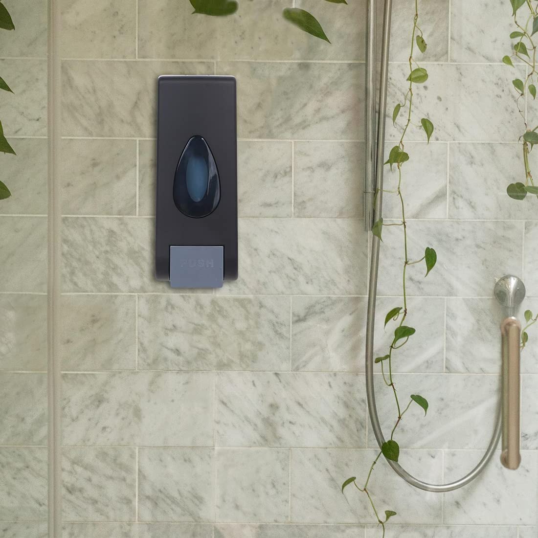 Small Push Black (350mL) Liquid Soap Dispenser (ABS)