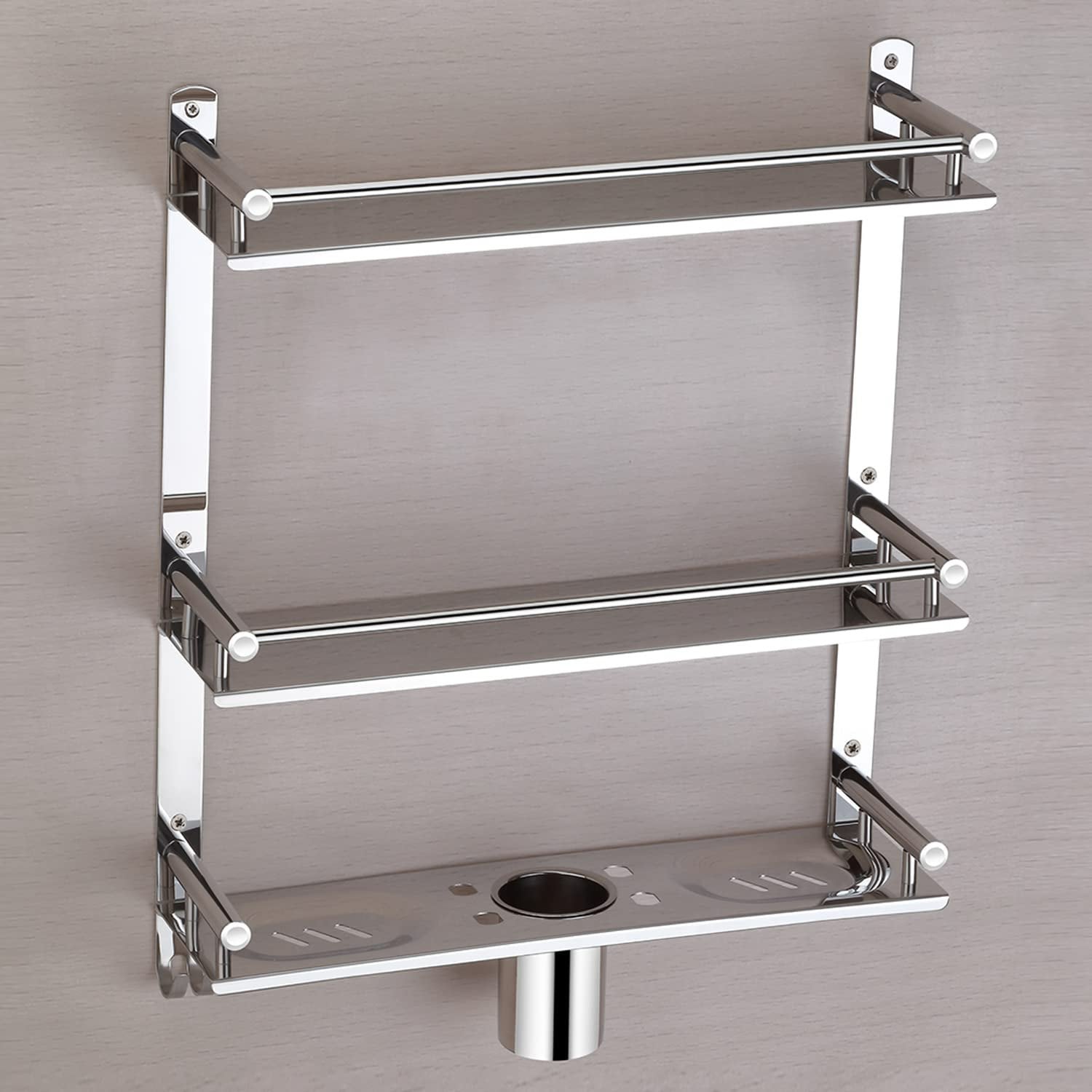Six In One Stainless Steel Tripple Layer Shelf