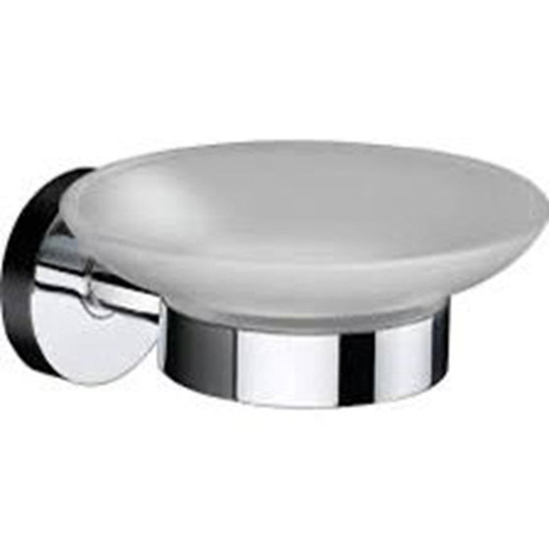 Round Stainless Steel Soap Dish (Glass)