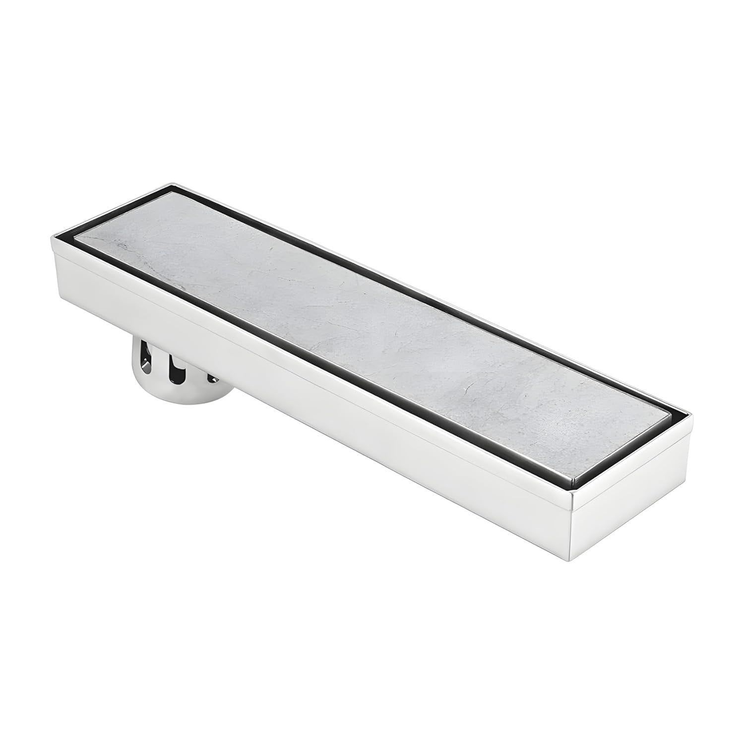 Marble Insert (304 Grade) Shower Drain Channel (12x4 Inches)