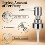 VEER Stainless Steel Liquid Soap Dispenser Pump
