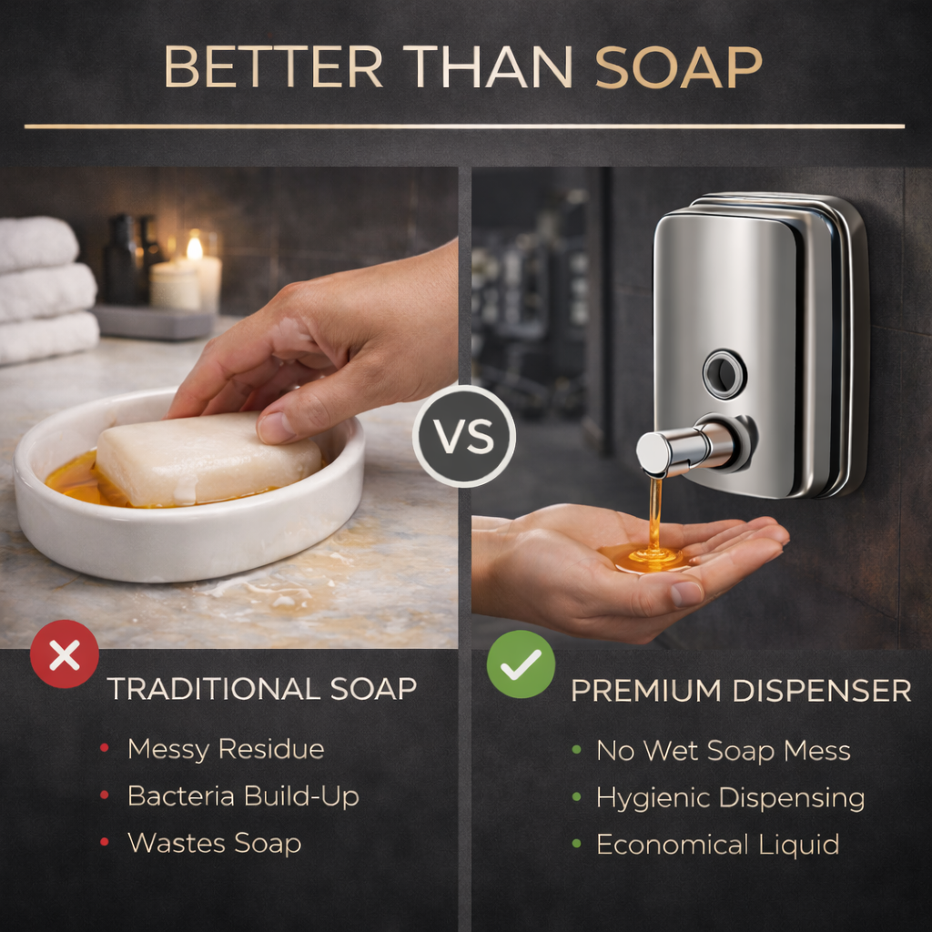 Liquid Soap Dispenser (500mL) Stainless Steel