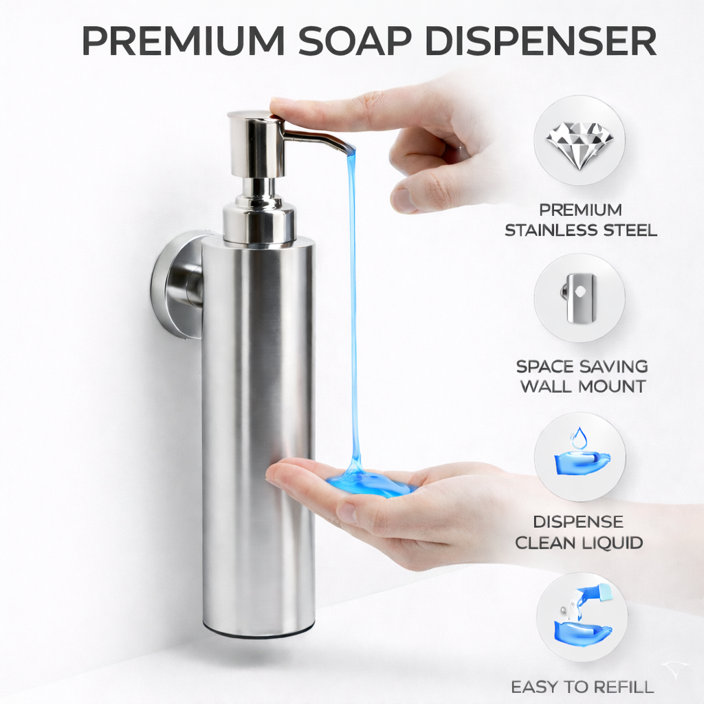 Jaguar Stainless Steel Liquid Soap Dispenser