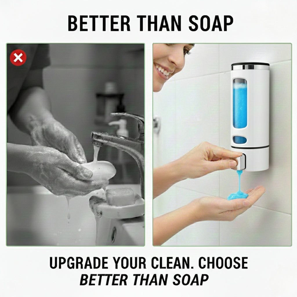 Capsule White (350mL) Liquid Soap Dispenser (ABS)