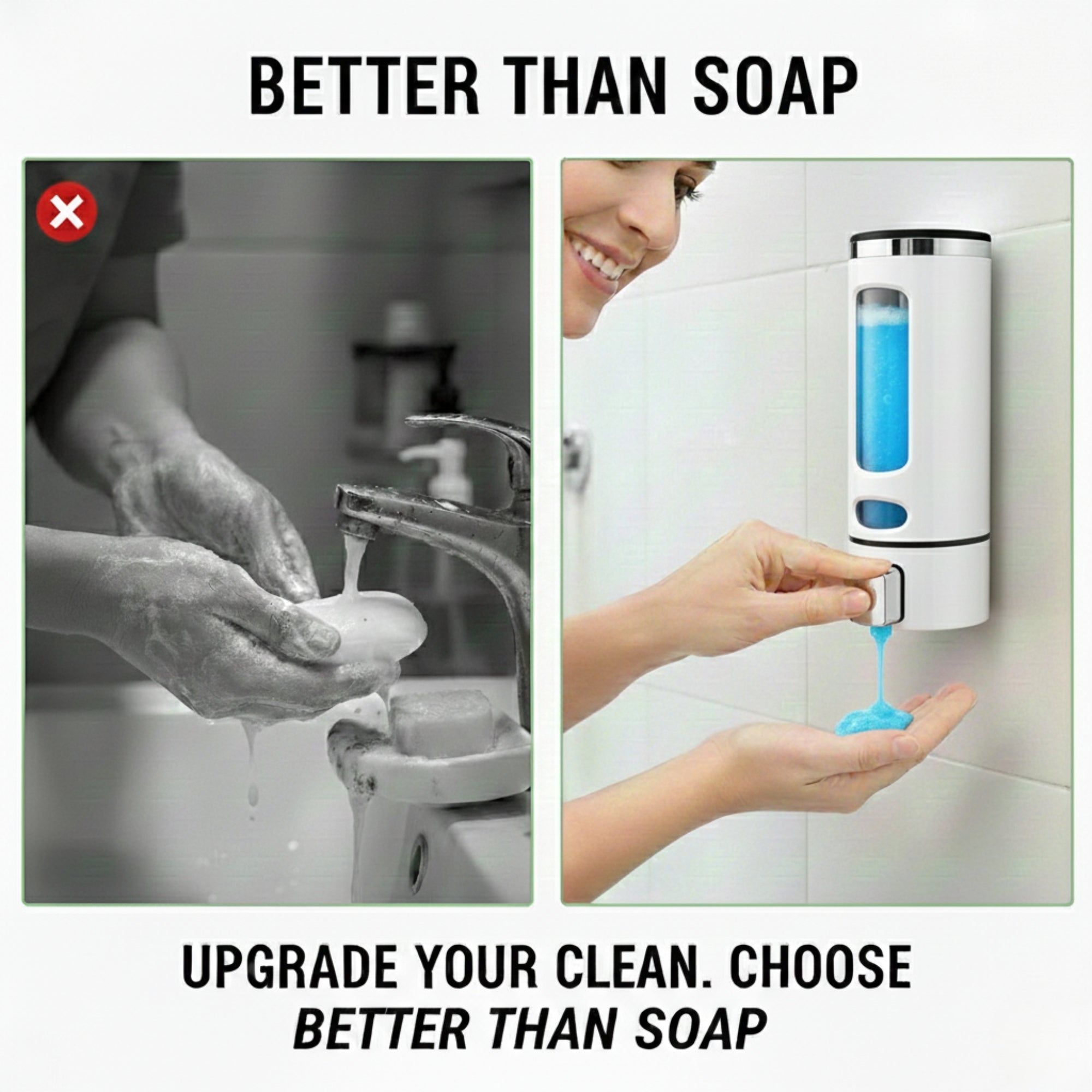 Capsule White (350mL) Liquid Soap Dispenser (ABS)