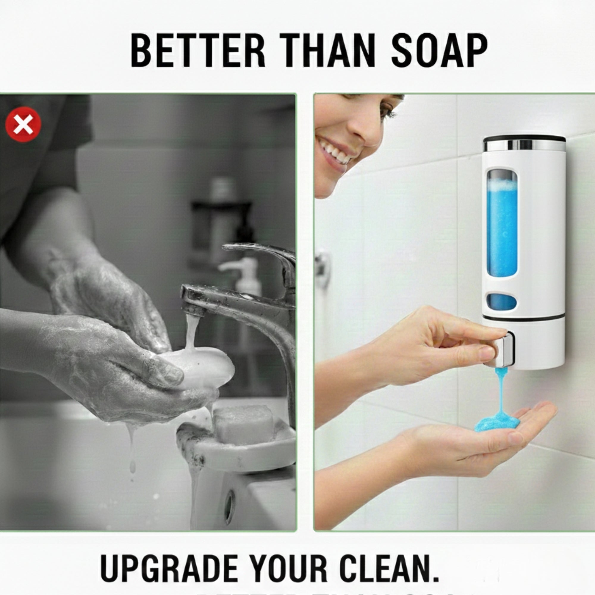 Capsule White (350mL) Liquid Soap Dispenser (ABS)