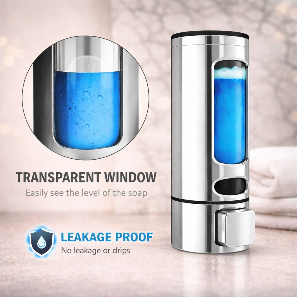 Capsule Chrome (350mL) Liquid Soap Dispenser (ABS)