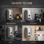 Liquid Soap Dispenser (500mL) Stainless Steel