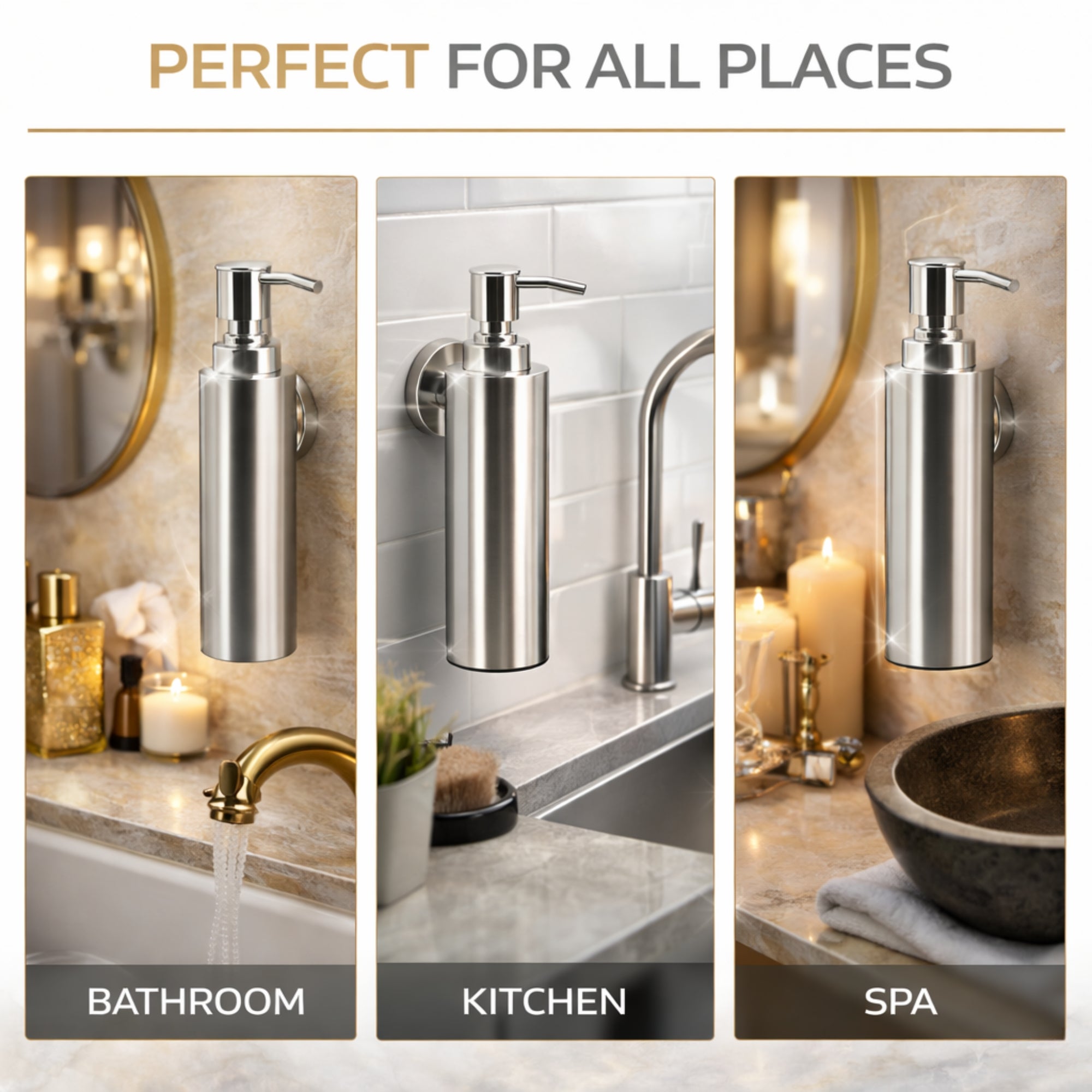 Jaguar Stainless Steel Liquid Soap Dispenser