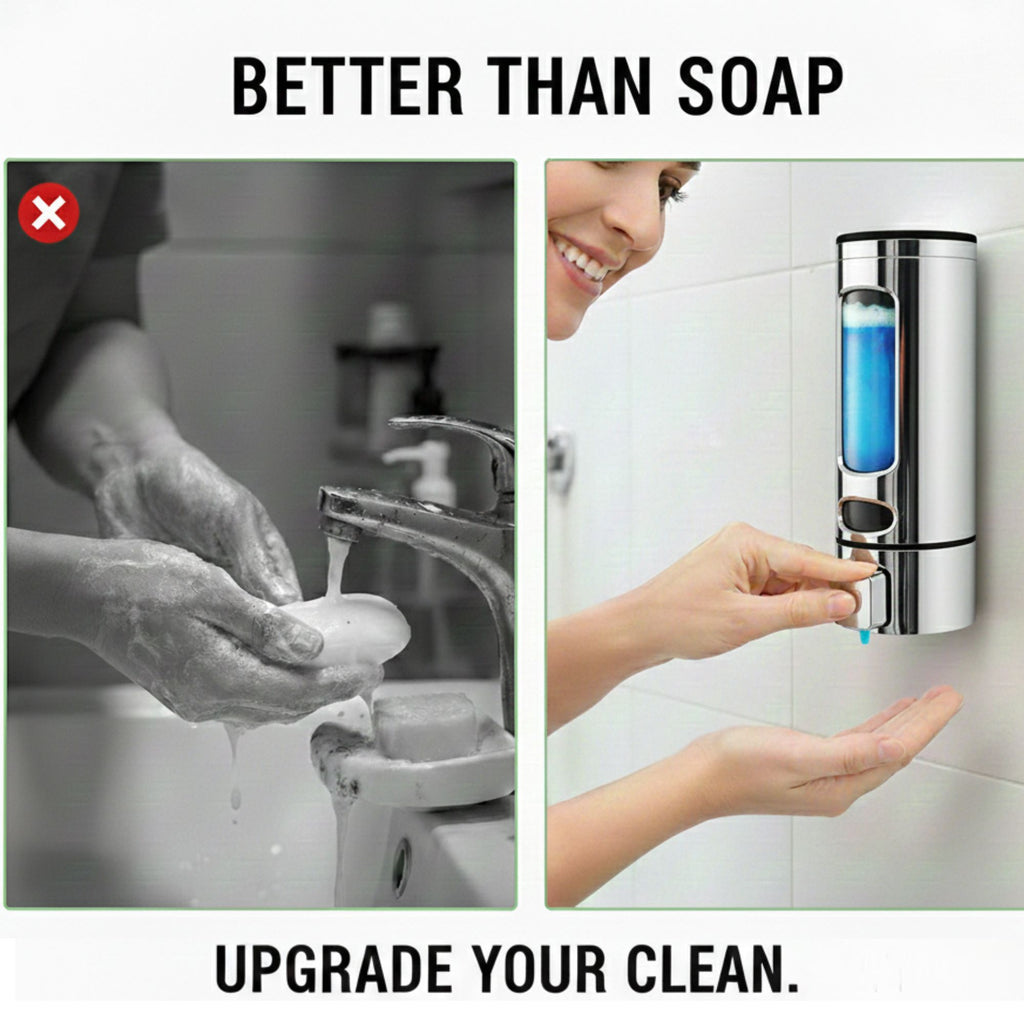 Capsule Chrome (350mL) Liquid Soap Dispenser (ABS)