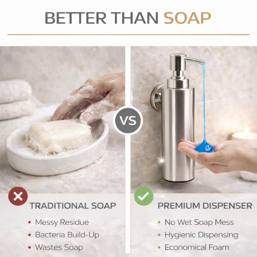Jaguar Stainless Steel Liquid Soap Dispenser
