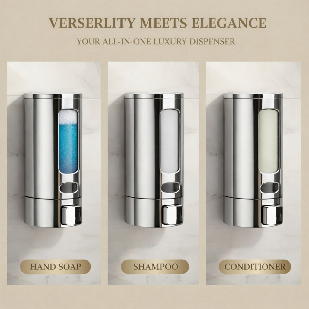 Capsule Chrome (350mL) Liquid Soap Dispenser (ABS)