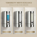 Capsule Chrome (350mL) Liquid Soap Dispenser (ABS)