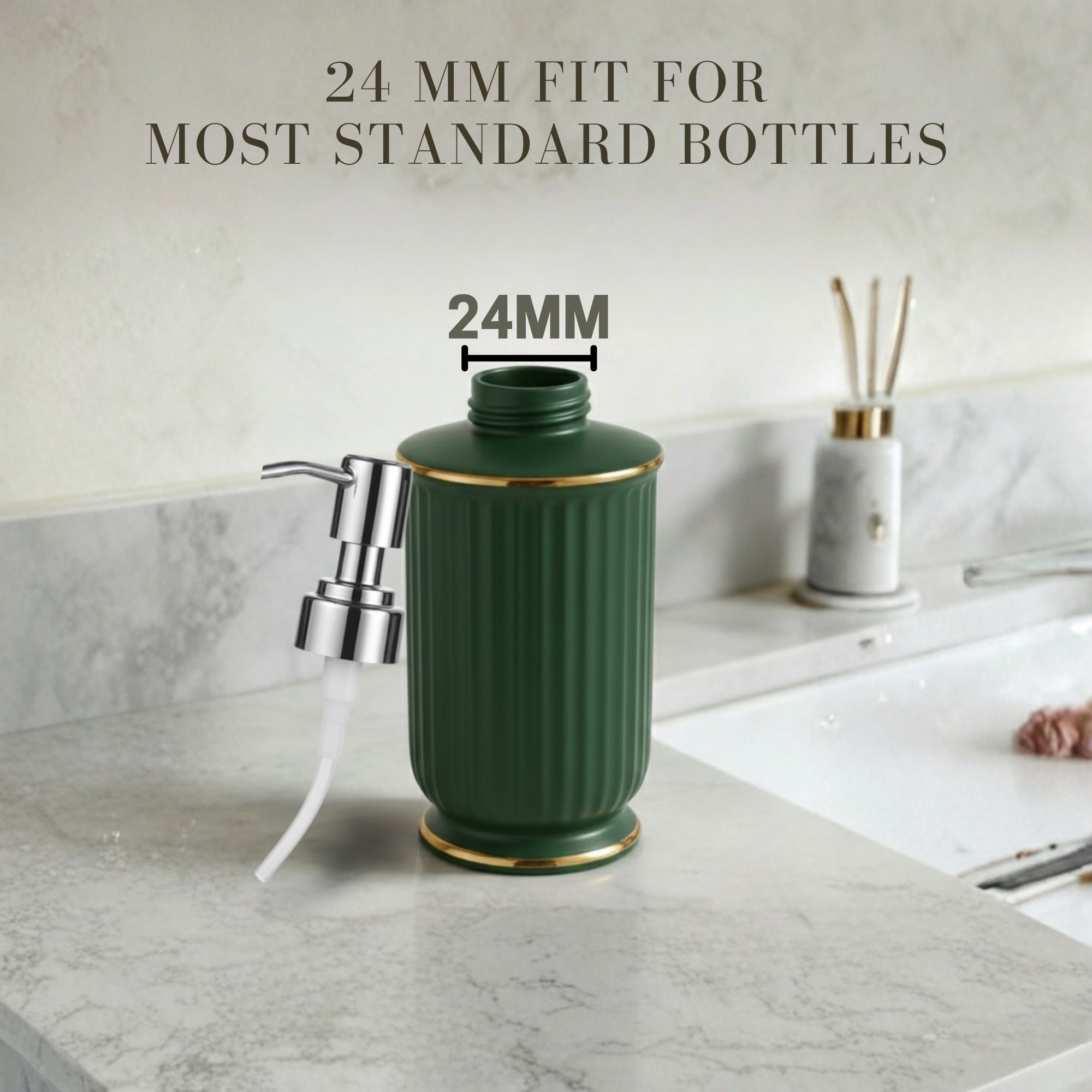 VEER Stainless Steel Liquid Soap Dispenser Pump