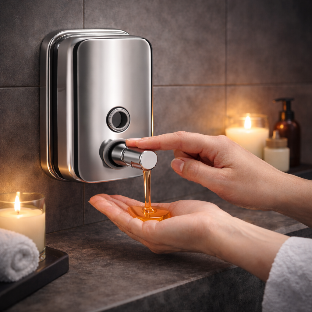 Liquid Soap Dispenser (500mL) Stainless Steel