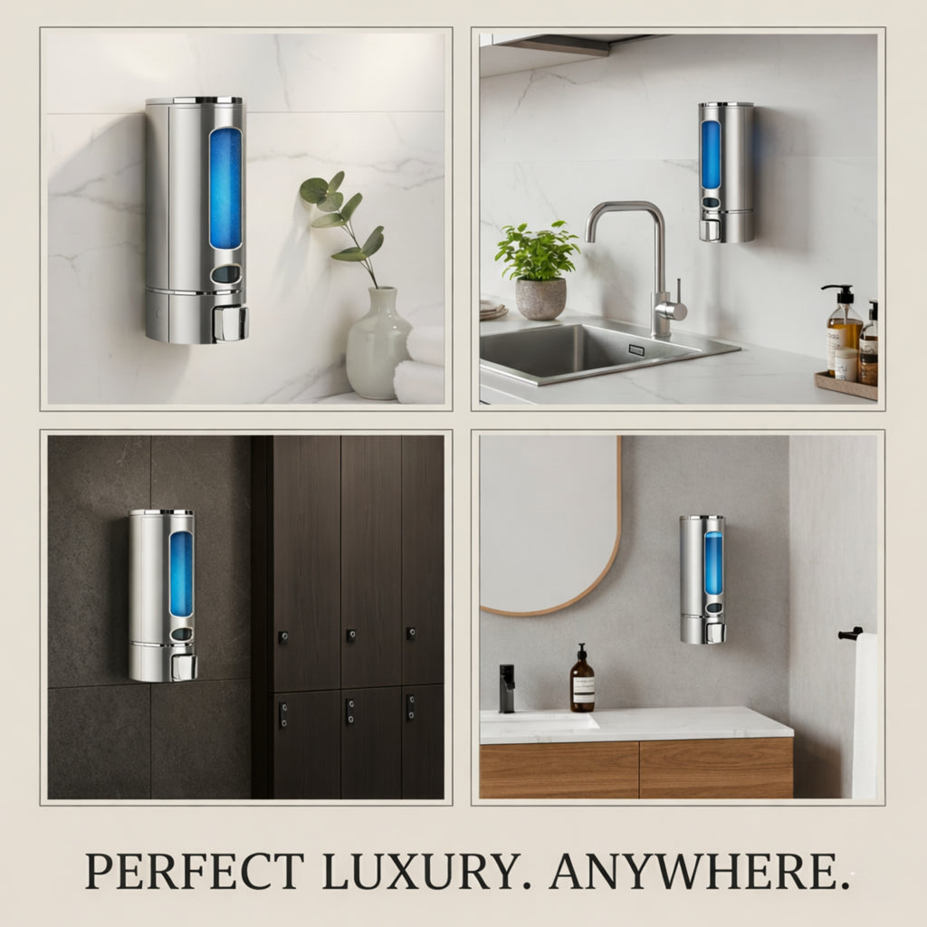 Capsule Chrome (350mL) Liquid Soap Dispenser (ABS)