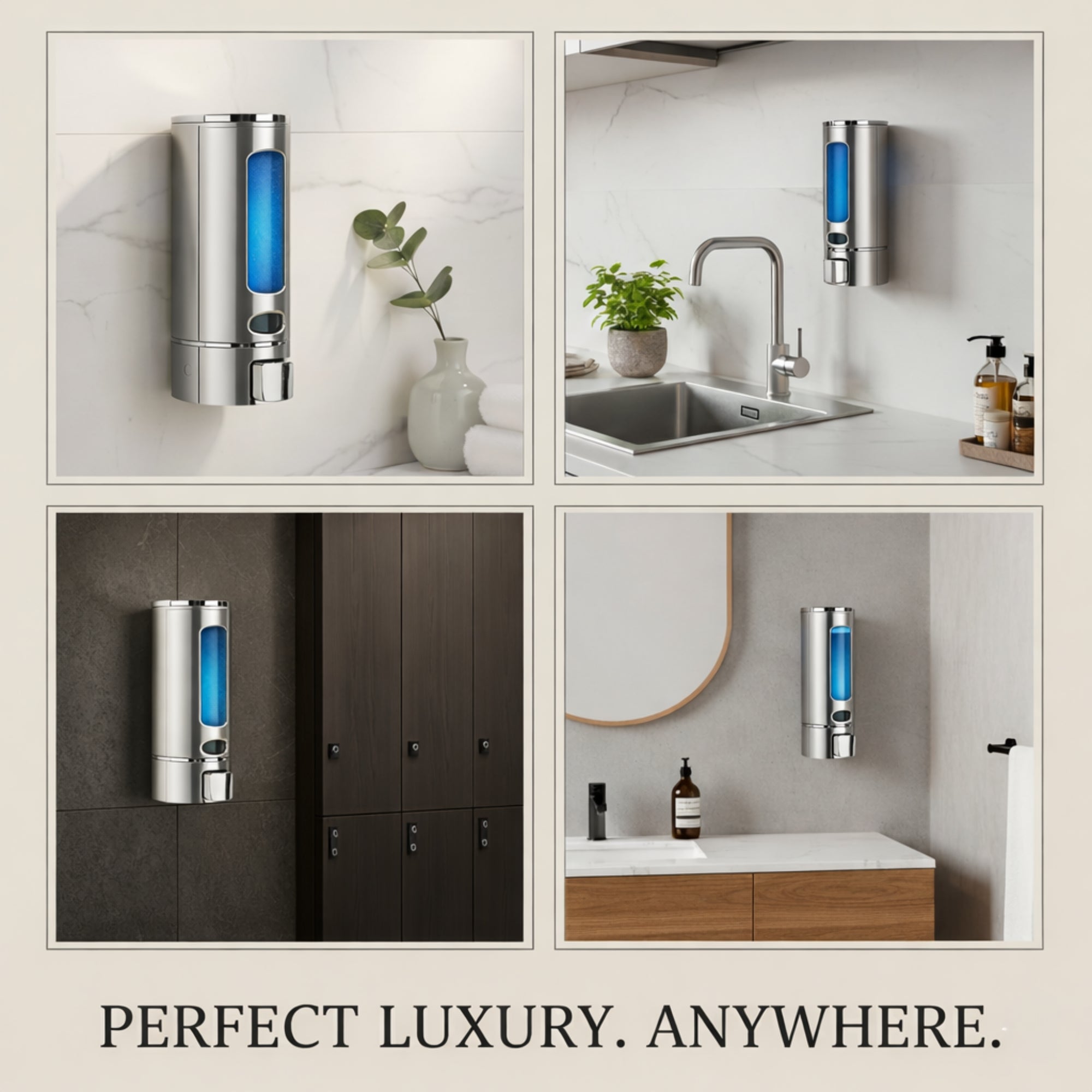 Capsule Chrome (350mL) Liquid Soap Dispenser (ABS)