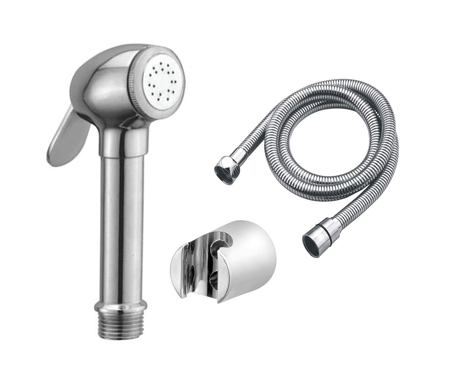 Dolphin Brass Health Faucet With Braided 1 Meter Flexible Hose & Hook