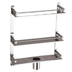 Six In One Stainless Steel Tripple Layer Shelf